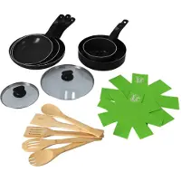 GreenChef pannenset 14-delig zwart