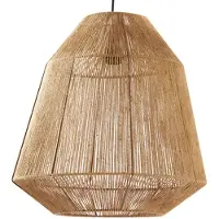 Light & Living - Hängeleuchte Malva - Jute - Ø50cm Hängelampe - Esstischlampe - Wohnzimmerlampe - Schlafzimmerlampe - Wohnzimmer