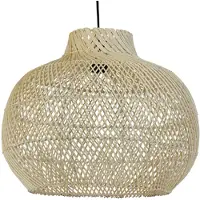 Light & Living - Hängeleuchte Charita - Rattan - Ø46cm Hängelampe - Esstischlampe - Wohnzimmerlampe - Schlafzimmerlampe - Wohnzimmer