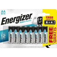 Energizer - batterijen Max Plus AA/LR06/E91, blister van 8 + 4