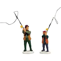 Lemax Weihnachtsfigur Flyfishing with dad (wit)