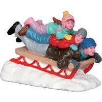 Lemax Weihnachtsfigur Sledding dad (mix)