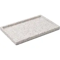 Humdakin Seifenschale Terrazzo Quadrat Off-White / Terracotta (30 x 20 cm)