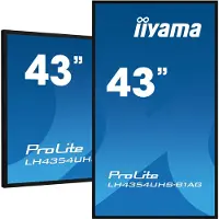 Iiyama LH4354UHS-B1AG, Digital Signage Flachbildschirm, 108 cm (42.5"), LCD, 3840 x 2160 Pixel, WLAN, 24/7