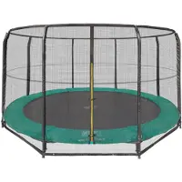 Magic Circle Pro Bodentrampolin Pro 305 cm Grün mit Sicherheitsnetz