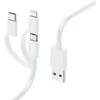 Hama 00201535, 1 m, USB A, Micro-USB B, USB 2.0, 0,48 Gbit/s, Weiß