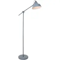 Mexlite Stehleuchte Nové 1-flammig Grau Matt/ Weiß 65x28cm