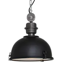 Steinhauer Pendelleuchte Bikkel industrielles schwarz