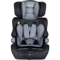 Kikid Kindersitz Basic 76-150cm R129, schwarz-grau