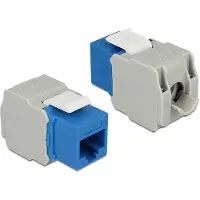 DeLOCK Keystone Modul Cat.6, UTP, blau
