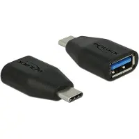 DeLOCK 65519, USB 3.1 Gen 2 Type-C, USB 3.1 Gen 2 Type-A, Schwarz