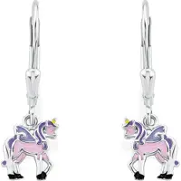 Prinzessin Lillifee Paar Ohrhänger "Einhorn", silber (silber, 925), Ohrringe, Kinder, Silber 925 (Sterlingsilber), Paar Ohrhänger
