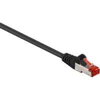 Goobay 68695, 15 m, Cat6, S/FTP (S-STP), RJ-45, RJ-45, Schwarz