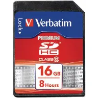 Verbatim Premium, 16 GB, SDHC, Klasse 10, 10 MB/s, 10 MB/s