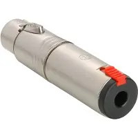 Neutrik NA3FJ XLR-Kabelbuchse - 1/4 Stereo-Klinkenbuchse Verriegelbar