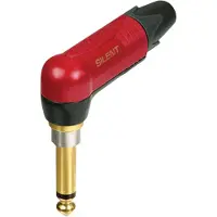 Neutrik NP2RX-AU-SILENT, Plug, Schwarz, Bronze, Rot, Polyamid, Polyoxymethylen (POM), Zink, Messing, 1 mm², 0,2 V