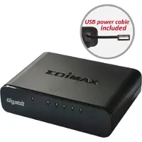 Edimax ES-5500G V3, Unmanaged, L2, Gigabit Ethernet (10/100/1000), Vollduplex