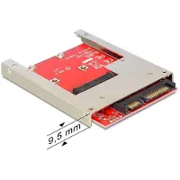 DeLOCK 61892, SATA, mSATA, Rot, Kabelgebunden, Full size, SATA 22-pin port