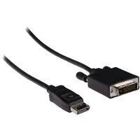 Nedis Displayport-Kabel - DisplayPort Stecker - DVI-D 24+1-Pin Stecker - 1080p - Vernickelt - 2.00 m - Rund - PVC - Schwarz - Label