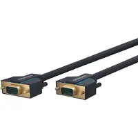 ClickTronic 5m VGA Connection, 5 m, VGA (D-Sub), VGA (D-Sub), Blau, Gold, Männlich/Männlich
