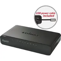 Edimax ES-5800G V3, Unmanaged, Gigabit Ethernet (10/100/1000), Vollduplex