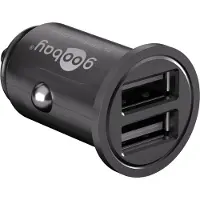 Goobay Dual-USB Auto Ladegerät (2xUSB), 24W max. 4.8A (12/24V) 2xUSB