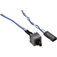 InLine Strom Reset-Taster, mit Kabel, 0,3m, Schwarz, Blau, Weiß, 0,3 m, 5 g, 200 cm³, 85 mm, 130 mm