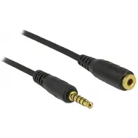 DeLOCK 85701, 3.5mm, Männlich, 3.5mm, Weiblich, 1 m, Schwarz