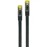Mad Multimedia Series RJ45 Patchkabel mitCat.7 Rohkabel, Rastnasenschutz (RNS) und Nylongeflecht, S/FTP, PiMF, h