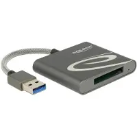 DeLOCK 91583, XQD, Grau, 480 Mbit/s, Aluminium, • Mac OS 10.9 or above • Windows 7 32-bit • Windows 7 64-bit • Windows 8.1 32-bit •..., USB 3.2 Gen 1 (3.1 Gen 1)