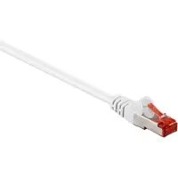 Goobay CAT 6 Patchkabel, S/FTP (PiMF), Weiß, 15 m, LSZH halogenfrei, Kupfer