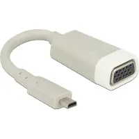DeLOCK 65470 Videokabel Adapter 0,15 m microHDMI VGA Weiß