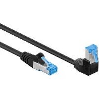 Goobay 51561, 10 m, Cat6a, S/FTP (S-STP), RJ-45, RJ-45, Schwarz