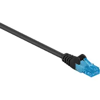 Goobay 55415, 30 m, Cat6a, U/UTP (UTP), RJ-45, RJ-45, Schwarz