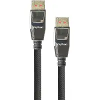Python Anschlusskabel DisplayPort 1.4, 8K / UHD-2 @60Hz, Vollmetallstecker, vergoldete Kontakte, OFC, Nylon