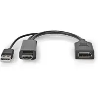 S-Impuls S/CONN maximum connectivity Adapter-HDMI-A Stecker auf DisplayPort Buchse, 4K60Hz, 20cm