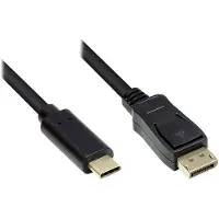 GOOD CONNECTIONS , Adapterkabel USB-C an DP1.2 schwarz 5m