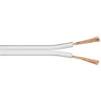 MaxTrack TME KLC4-50 WL - Lautsprecherkabel CCA Leiter, 2x4,0mm2, weiß, 50m-Ring