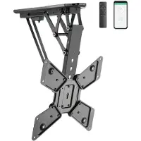 My Wall TV-Deckenhalterung HL43M für TVs 23-55 Zoll (58-140cm) mit Funk-und App-Fernbedienung Schwarz