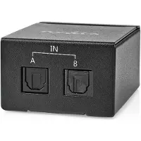 Nedis 2-eingänge Toslink Digital Audio Switch Dc-betrieben Metall