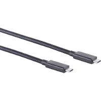 S/CONN 1m USB Kabel Typ-C Stecker auf Typ C Stecker, 4.0 Gen 3x2, schwarz