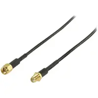 Ginza.se Antennenkabel | SMA-Stecker | SMA-Buchse | Vergoldet | 50 Ohm | Einzeln geschirmt | 5.00 m | R