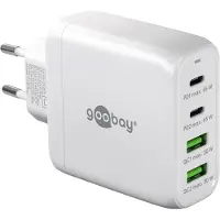 Goobay 68 W USB-C PD GaN Multiport-Schnellladegerät weiß