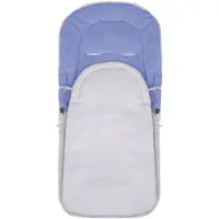 Springos universelle Baby-Decke für Kinderwagen, Schlitten, Autositz und Buggy 4 in 1 | 90 cm - Blau / Grau