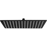 Creavit Regendusche Brause schwarz matt Quadrat 20x20 cm Kopfbrause Rainshower