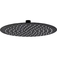 Creavit Regendusche Kopfbrause rund Schwarz matt Ø 40 cm
