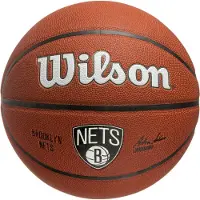 Wilson NBA Brooklyn Nets Basketball Indoorball Schwarz || Größe 7