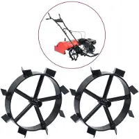 vidaXL Metallräder für 6,5 PS Benzin-Gartenfräse 2 Stk.