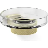 DECOR WALTHER Seifenschale Club Wandmodel Kristall Clear Gold Matt