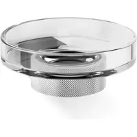 DECOR WALTHER Seifenschale Club Wandmodel Kristall Clear Black Matt / Chrome